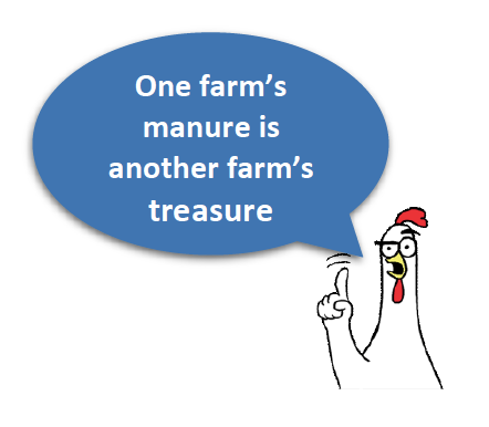 One farm's manure is another farm's treasure