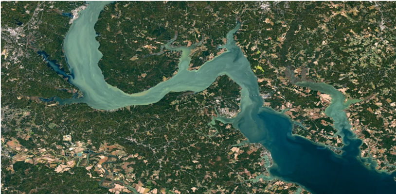 Figure 2. Chesapeake Bay during the summer.