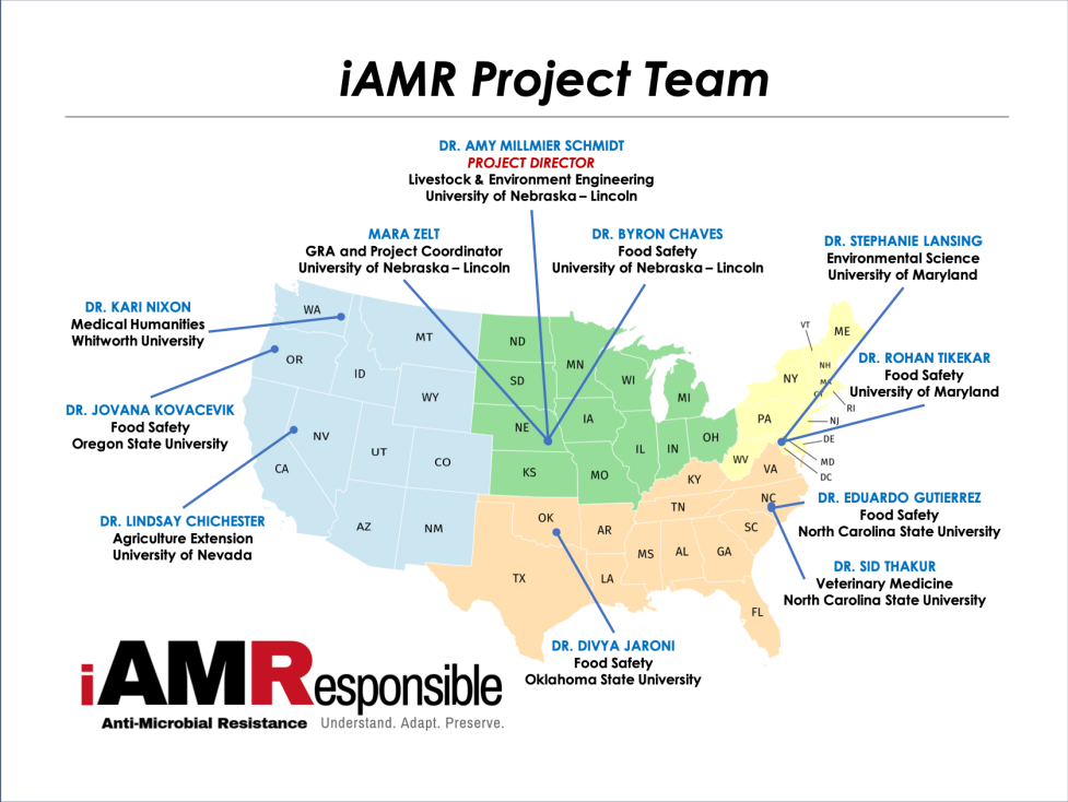 iAMR project team members by region and expertise