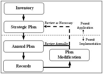Planning Process flowchart of steps 1-5