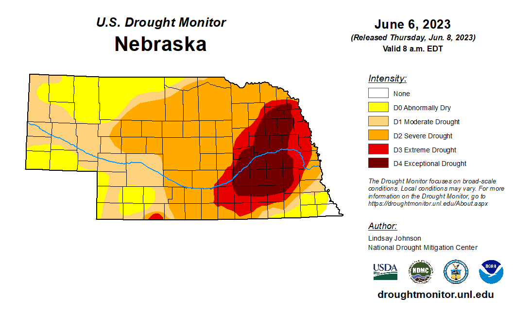 June 6 drought map