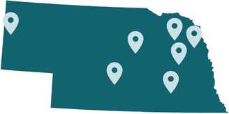 nebraska map of 2024 LAT locations