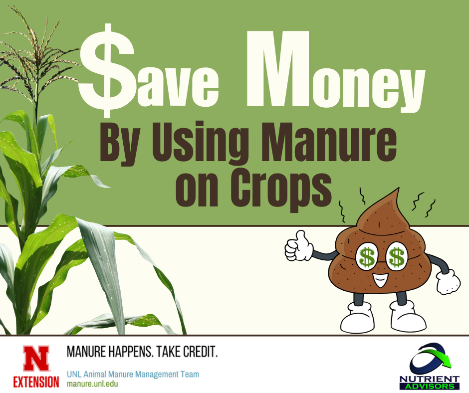 Save Money by Using Manure on Crops Title Graphic