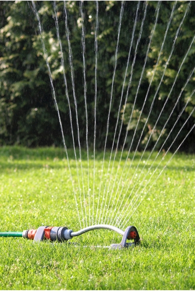 Photo of a Sprinkler in a lawn