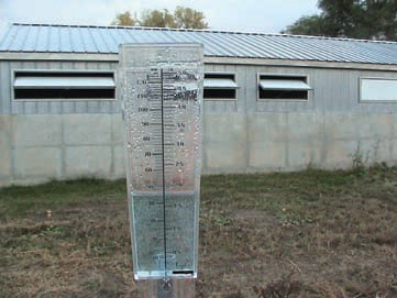 Precipitation records are required for all facilities except underbarn pits.