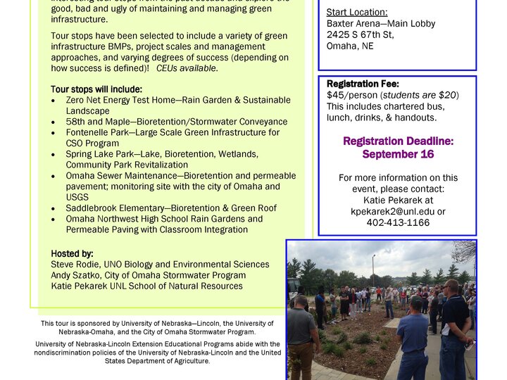 Omaha Green Infrastructure Tour flyer