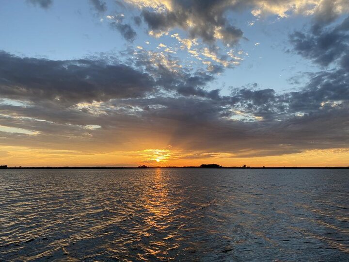 Lake at sunset