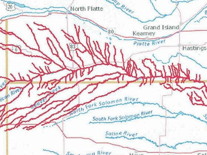 Republican River drainage system