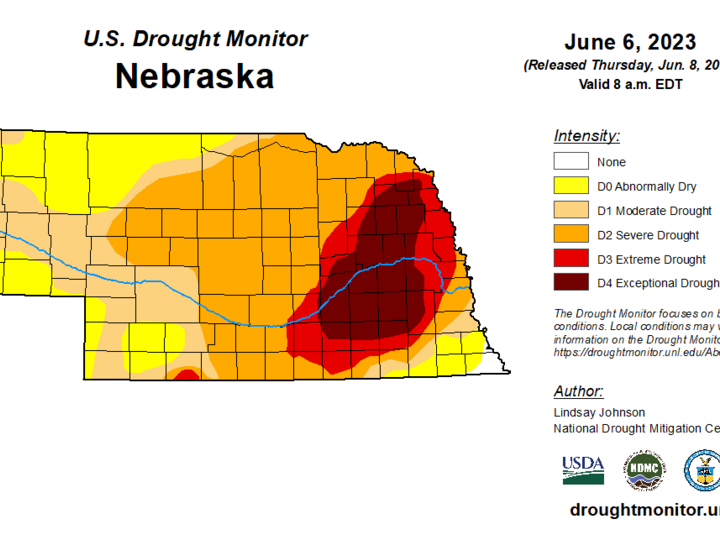 June 6 drought map