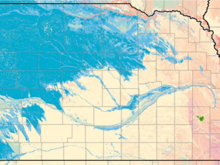 Surface soil texture map for Nebraska.