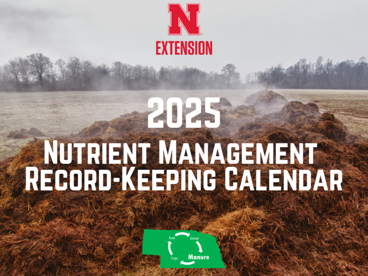 2025 cover of the nutrient management record keeping calendar