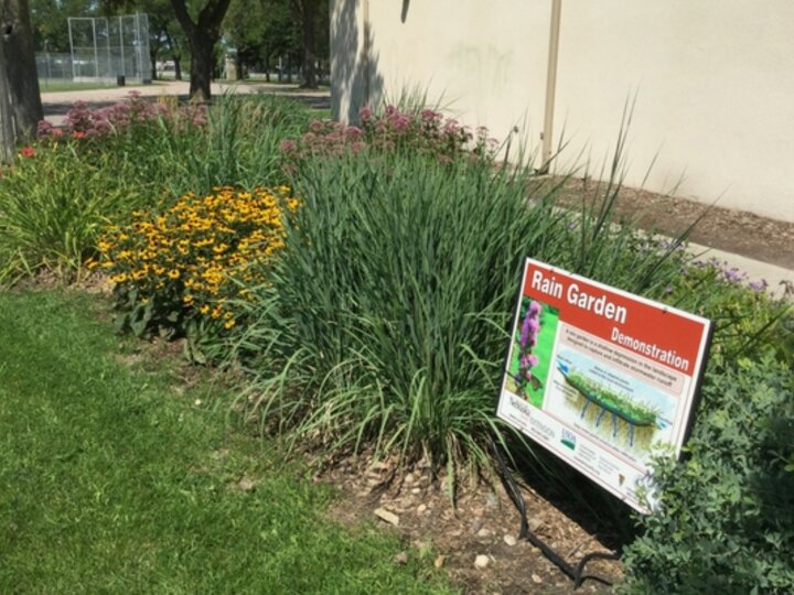 Columbus Rain Garden in Pawnee Park