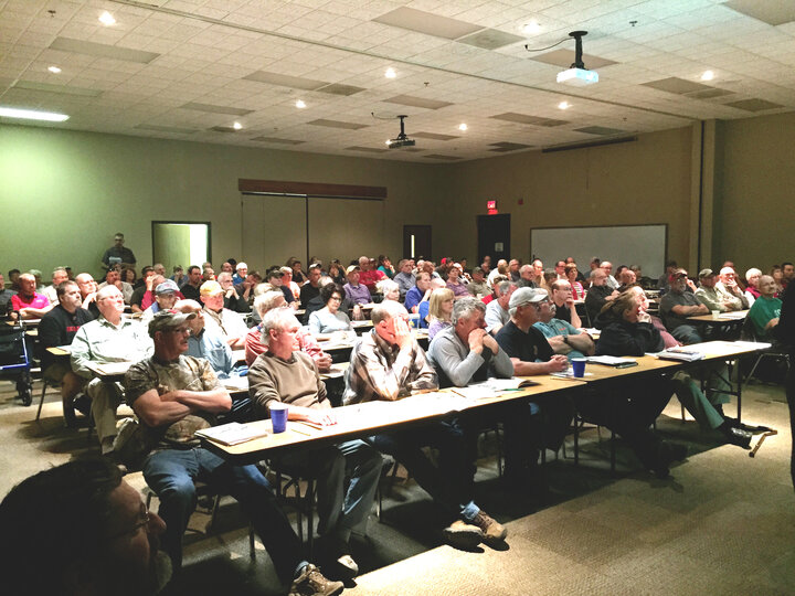 attendees of lake management workshop