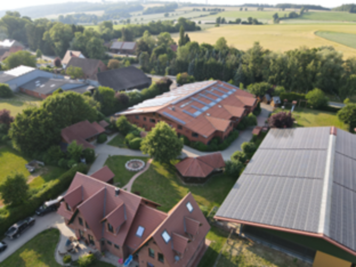 aerial view of the Lanwermann farm