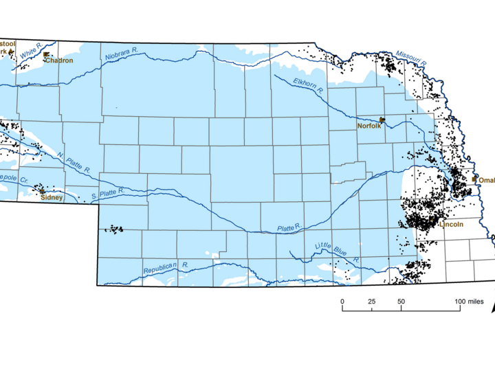 Map showing the extent of the High Plains Aquifer