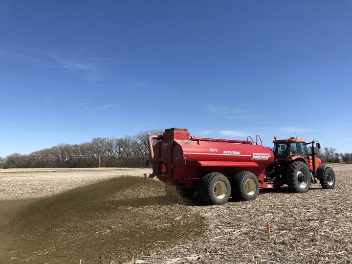 Cattle slurry application