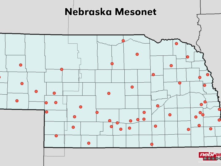 graphical representation of weather station locations (image credit: https://mesonet.unl.edu/)