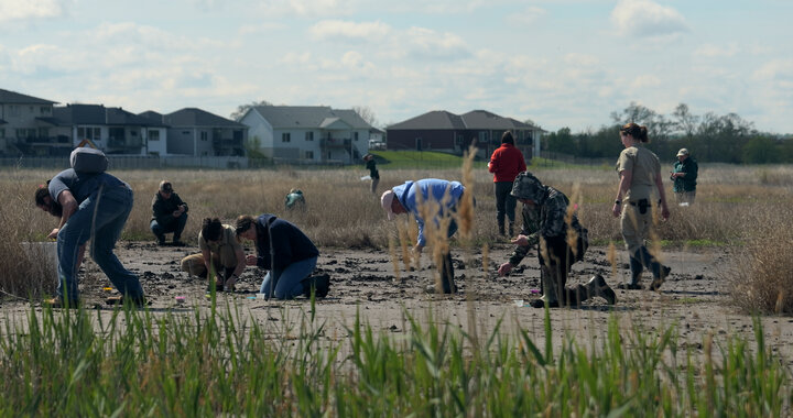 Various conservation and natural resources management groups working together to release the SCTB larvae.