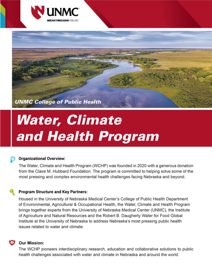 Water, Climate and Health Brochure