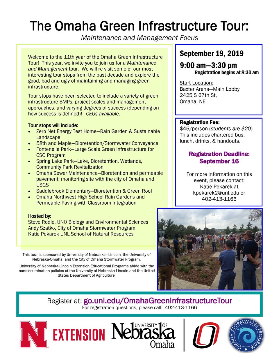 Omaha Green Infrastructure Tour flyer