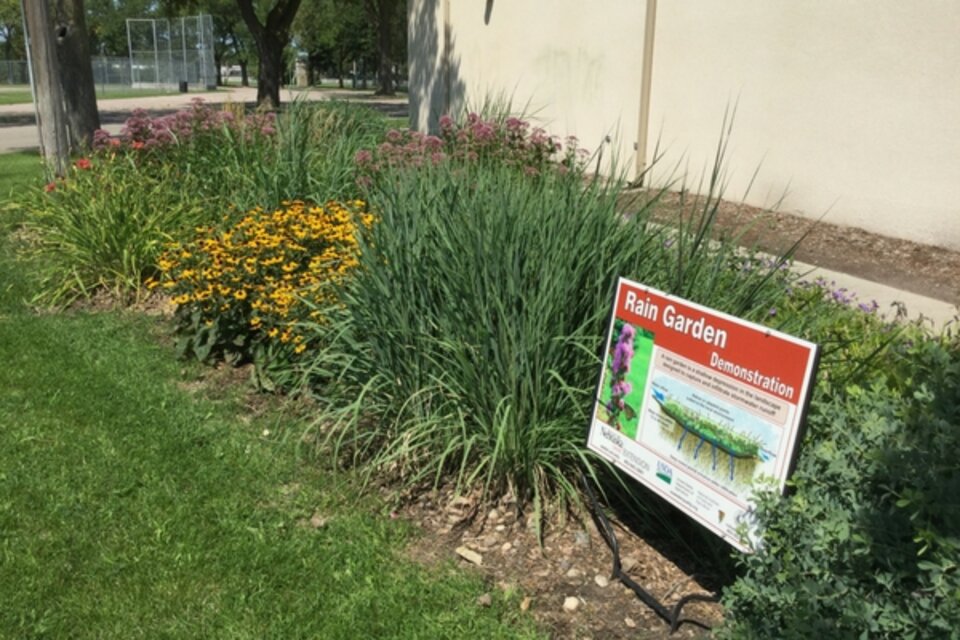 Columbus Rain Garden in Pawnee Park