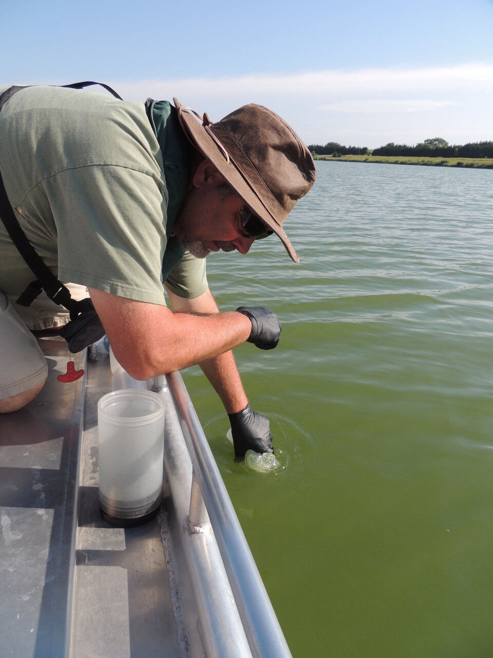 Sampling Lake Water