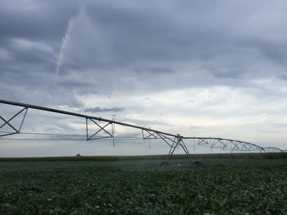 Center pivot with missing nozzle