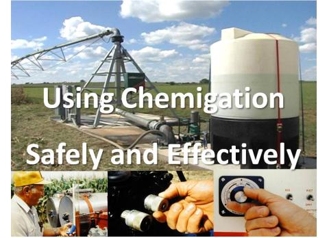 Using Chemigation Safely and Effectively Graphic